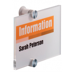 Durable plaque d'affichage Crystal Sign, ft 14,8 x 10,5 cm, A6