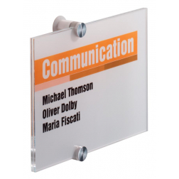 Durable plaque d'affichage Crystal Sign ft 21 x 14,8 cm (A5)