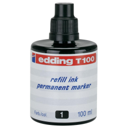 Edding Encre de recharge pour marqueurs permanents noir