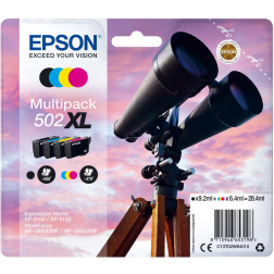 Epson cartouche d'encre 502XL, 470 - 550 pages, OEM C13T02W64010, 4 couleurs