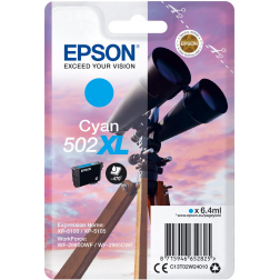 Epson cartouche d'encre 502XL, 470 pages, OEM C13T02W24010, cyan