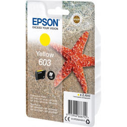Epson cartouche d'encre 603, 130 pages, OEM C13T03U44010, jaune