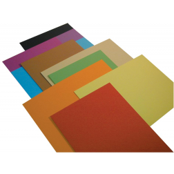 Folia carton photo coloré, ft A4, paquet de 50 feuilles de 10 couleurs assorties
