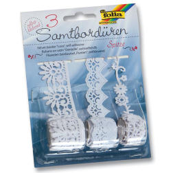 Folia Ruban en satin blanc