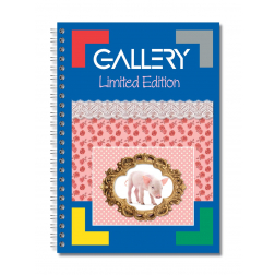Gallery Bloc de cours à reliure spirale Limited Ed ft A4+, quadrillé 5 mm