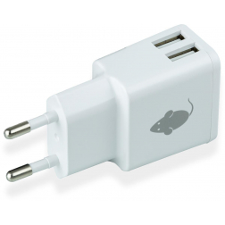 Greenmouse chargeur Dual 2 x USB-A, blanc