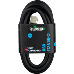 Greenmouse câble, USB-A/USB-C, 2 m, noir