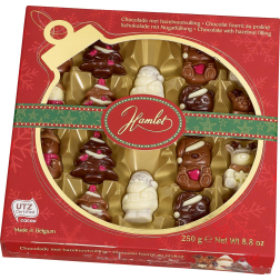 Hamlet chocolat figures de Noël, boîte de 195 g