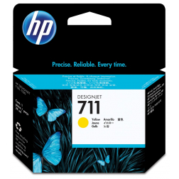 HP cartouche d'encre 711, 38 ml, OEM CZ132A, jaune