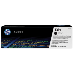 HP toner 131X, 2400 pages, OEM CF210X, noir