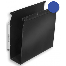 L'Oblique dossiers suspendus pr armoires POLYPRO fond 80 mm, bleu