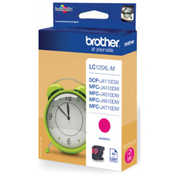 Brother cartouche d'encre, 1.200 pages, OEM LC-125XLM, magenta