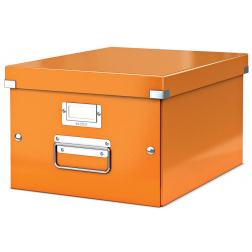 Leitz WOW boîte de rangement Click & Store, ft A4, orange