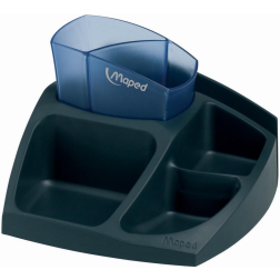 Maped porte-accessoires Compact Office Essentials couleurs assorties: noir/gris fumé, noir/rouge trans...