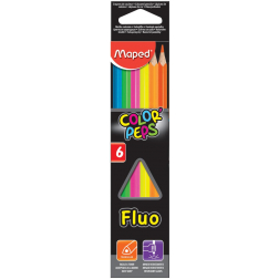 Maped crayon couleur triangulaire Color'Peps Fluo