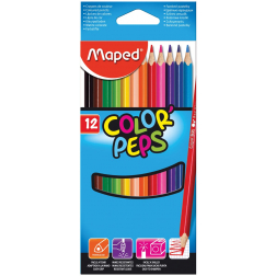 Maped crayon de couleur Color'Peps, 12 crayons