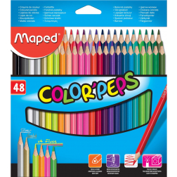 Maped crayon de couleur Color'Peps, 48 crayons