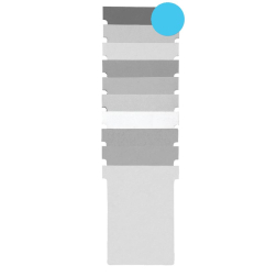 Nobo fiches T indice 1,5, ft 53 x 45 mm, bleu