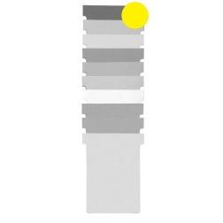 Nobo fiches T indice 2, ft 85 x 60 mm, jaune