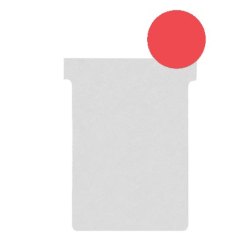 Nobo fiches T indice 2, ft 85 x 60 mm, rouge