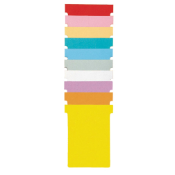 Nobo fiches T indice 4, ft 180 x 124 mm, bleu clair