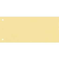 Oxford intercalaires 24 x 10,5 cm, 2 trous, jaune, 100 pièces