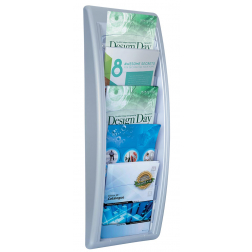 Paperflow présentoir de documents mural argent