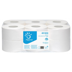 Papernet papier toilette Special Mini Jumbo, 2 plis, 557 feuilles, paquet de 12 rouleaux