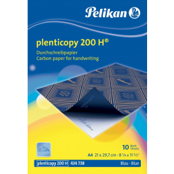 Pelikan papier carbone Plenticopy 200H, pochette de 10 feuilles