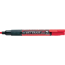 Pentel Marqueur Wet Erase rouge, largeur de trait: 2 - 4 mm