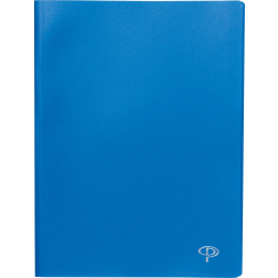 Pergamy protège-documents, pour ft A4, avec 80 pochettes transparents, bleu