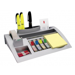 Post-it Index desk organizer, zilver, pour ft 26 x 16,5 x 5,5 cm
