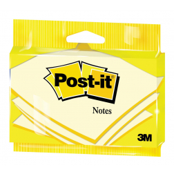 Post-it Notes, 100 feuilles, ft 76 x 127 mm, jaune, sous blister