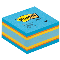 Post-it Notes, ft 76 x 76 mm, assortiment bleu et orange, bloc de 450 feuilles