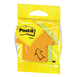 Post-it Notes mini flèche, 3 couleurs, bloc de 225 feuilles, sur blister