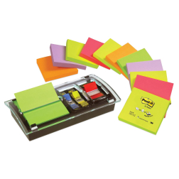 Post-it Z-Notes dispenseur design combi, pour ft index et 76 x 76 mm