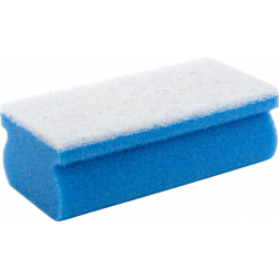 Primesource éponge abrasif, bleu/blanc, paquet de 10 pièces
