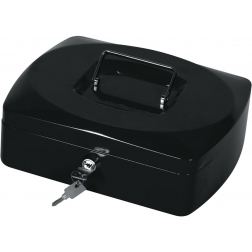 Q-CONNECT coffret à monnaie, 255 x 200 x 85 mm, noir