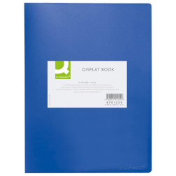 Q-CONNECT protège-documents, A4, 40 pochettes, bleu