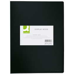 Q-CONNECT protège-documents, A4, 40 pochettes, noir