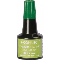Q-CONNECT encre à tampon, flacon de 28 ml, vert