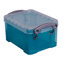 Really Useful Box porte-cartes de visite 0,3 litres, vert transparent