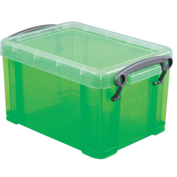Really Useful Box 0,7 litres, transparent vert