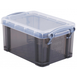 Really Useful Box 0,7 litres, smoke transparent