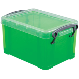 Really Useful Box 1,6 litres, transparent vert