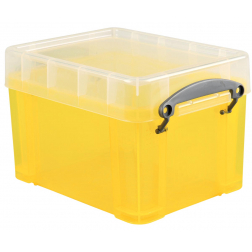 Really Useful Box 3 litres, transparent jaune
