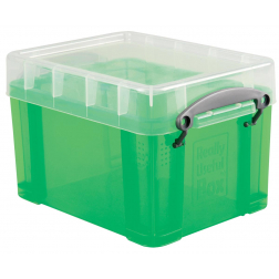 Really Useful Box 3 litres, transparent vert