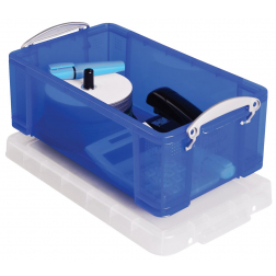 Really Useful Box 5 litres, transparent bleu