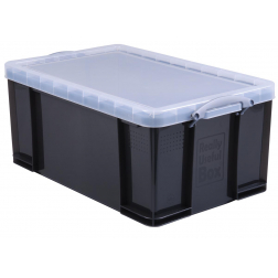 Really Useful Box boîte de rangement 64 litres, transparent fumé