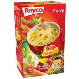 Royco Minute Soup curry avec croûtons, paquet de 20 sachets
